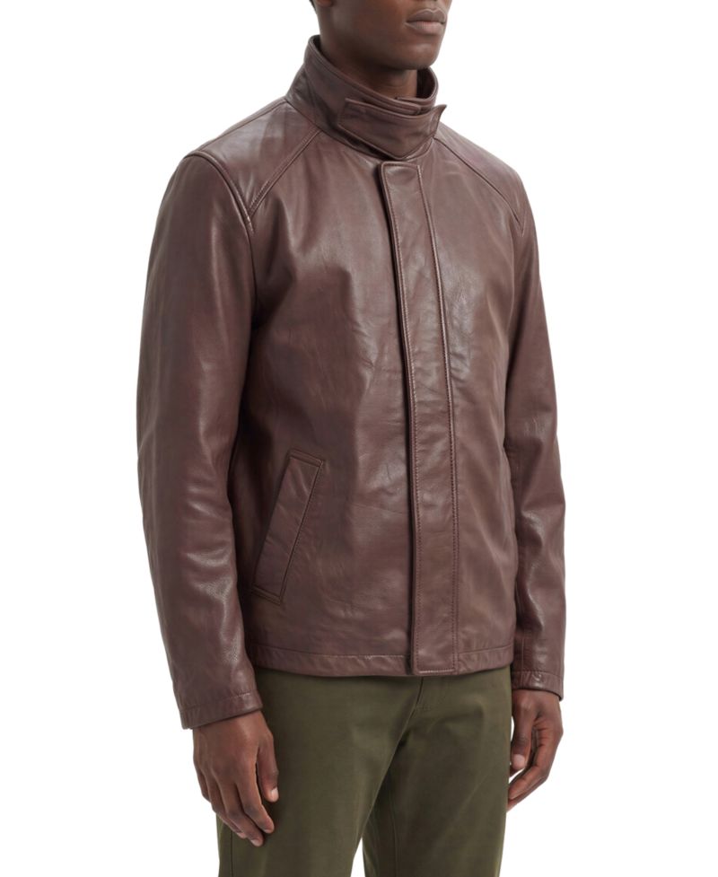 Men's Genuine Leather Stable Regular-Fit Jacket