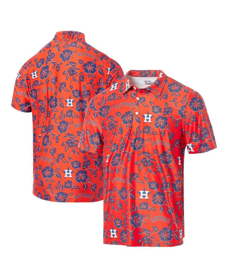 Men's Orange Houston Astros Pua Performance Polo Shirt