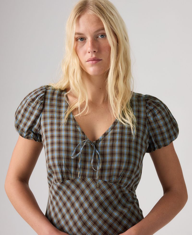 Women's Lira Printed A-Line V-Neck Midi Dress