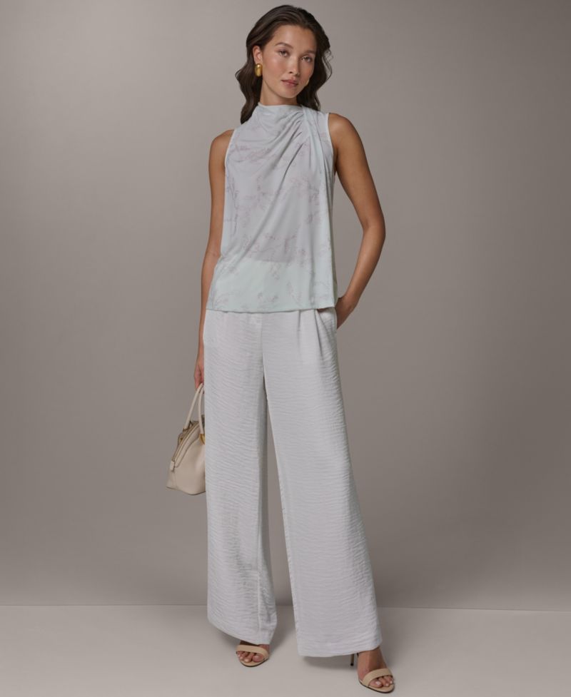 Women's Sleeveless Cowl Neck Blouse