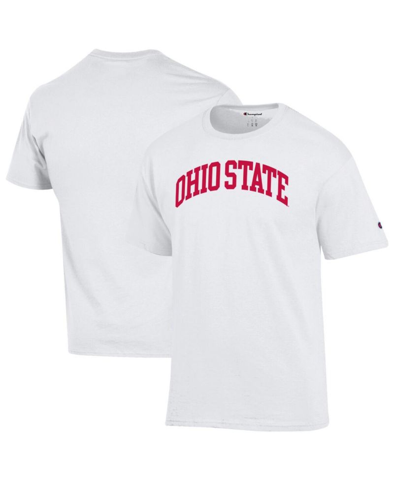 Men's Scarlet Ohio State Buckeyes Basic Arch T-Shirt