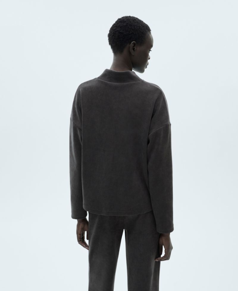 Women's Corduroy Perkins Neck Sweatshirt