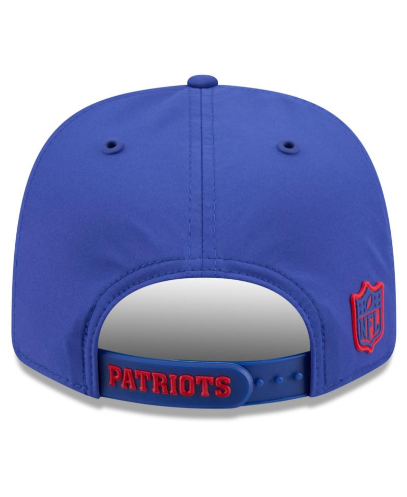 Men's Royal New England Patriots 2026 Sideline Throwback 9SEVENTY Adjustable Hat