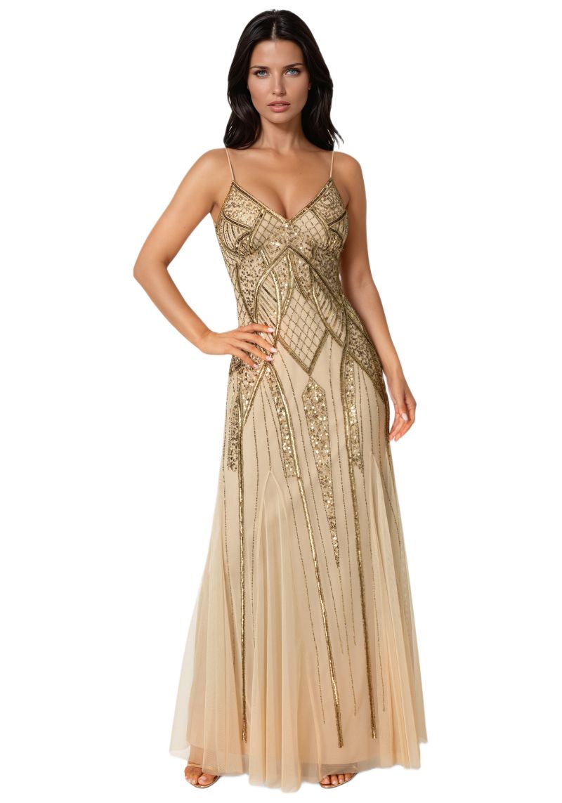 Women's Beaded Gown