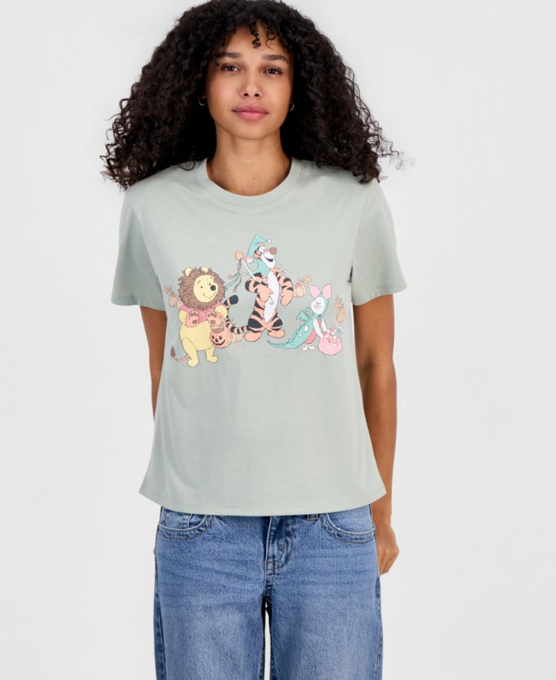 Juniors' Pooh Friends Costume Crewneck Tee