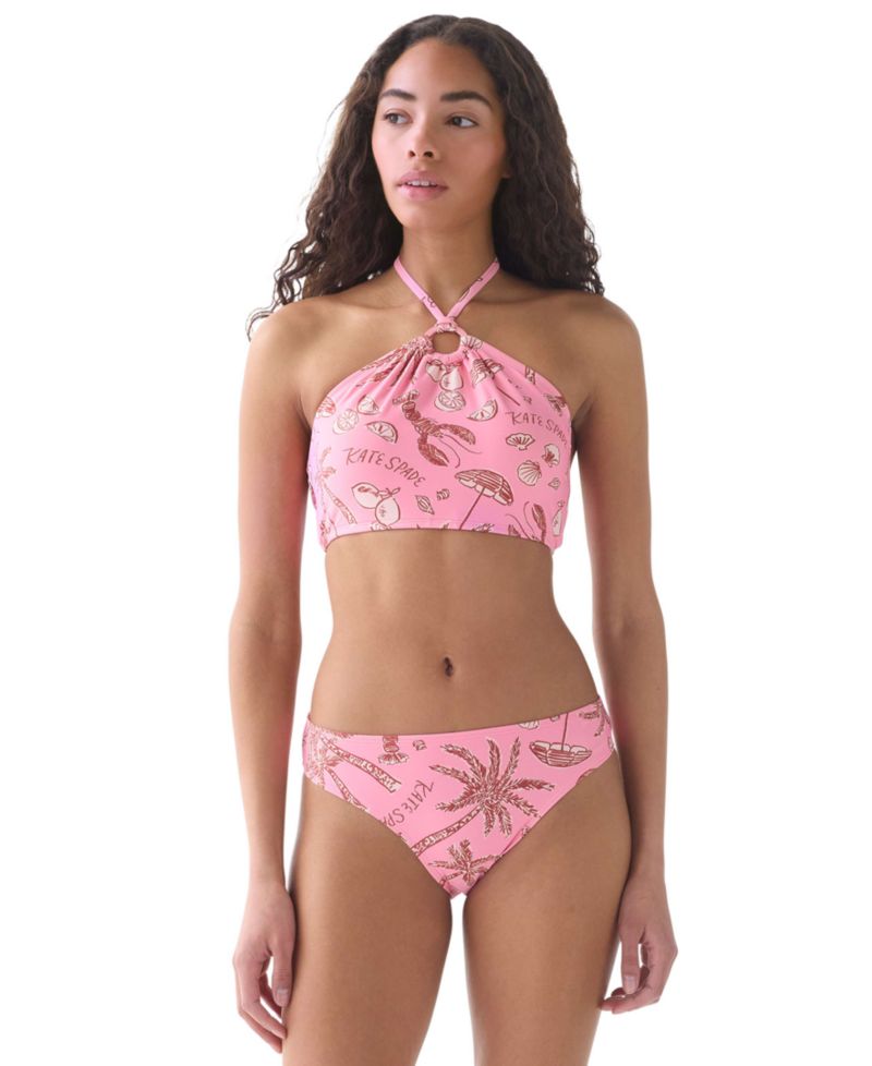 Women's High-Neck Top and High-Cut Bottoms