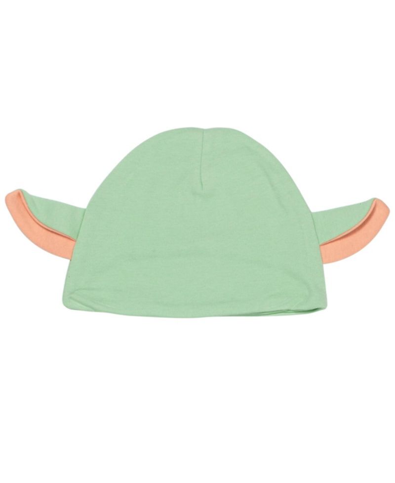 Baby Boys Yoda Pullover T-Shirt Diaper Cover and Hat 3 Piece Outfit Set