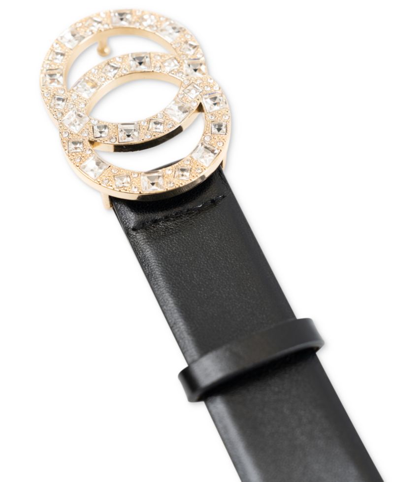 Double-Circle Rhinestone Belt