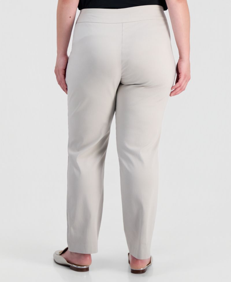 Petite Studded-Rivet Slim-Leg Pants, Petite & Petite Short