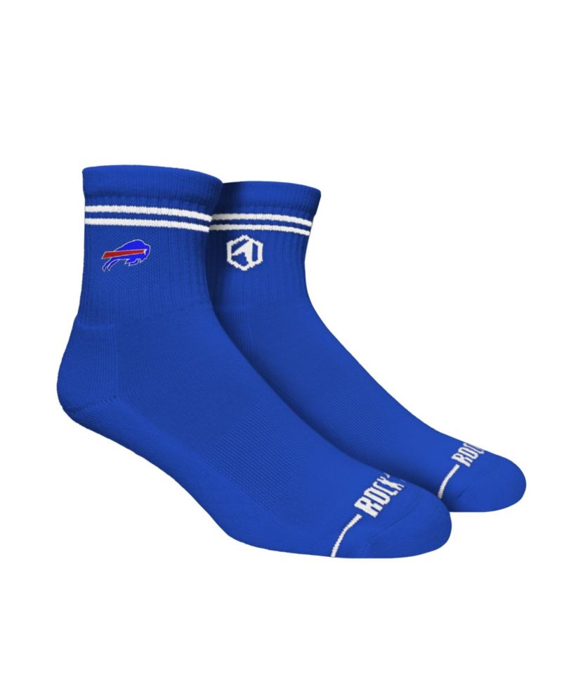 Men's and Women's Buffalo Bills Casual Stripe Quarter-Length Socks