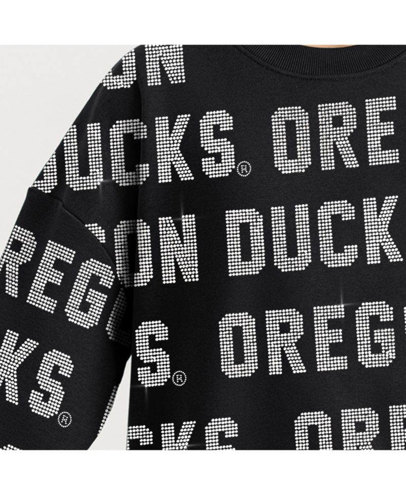 Women's Black Oregon Ducks Hype Era Sweatshirt