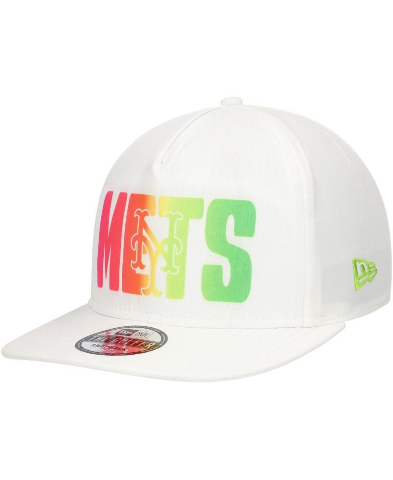 Men's White New York Mets Spring Spectrum Golfer Snapback Hat