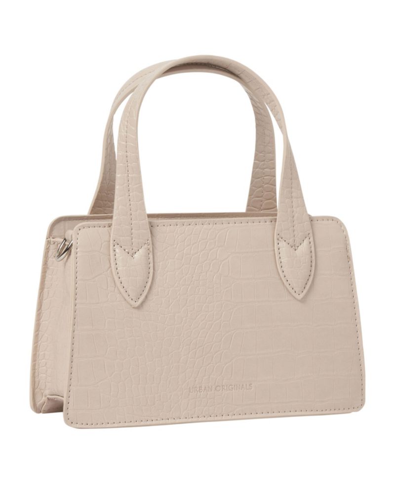 August Croc-effect Faux Leather Crossbody Bag
