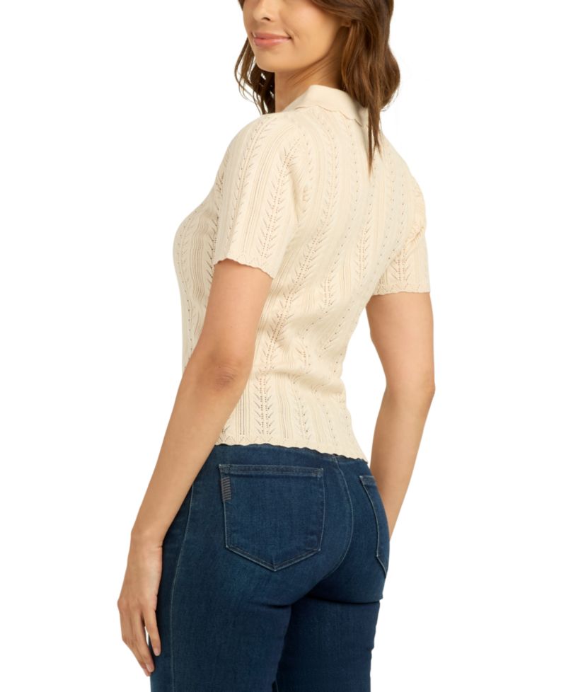 Women's Pull-On Polo Collar Sweater