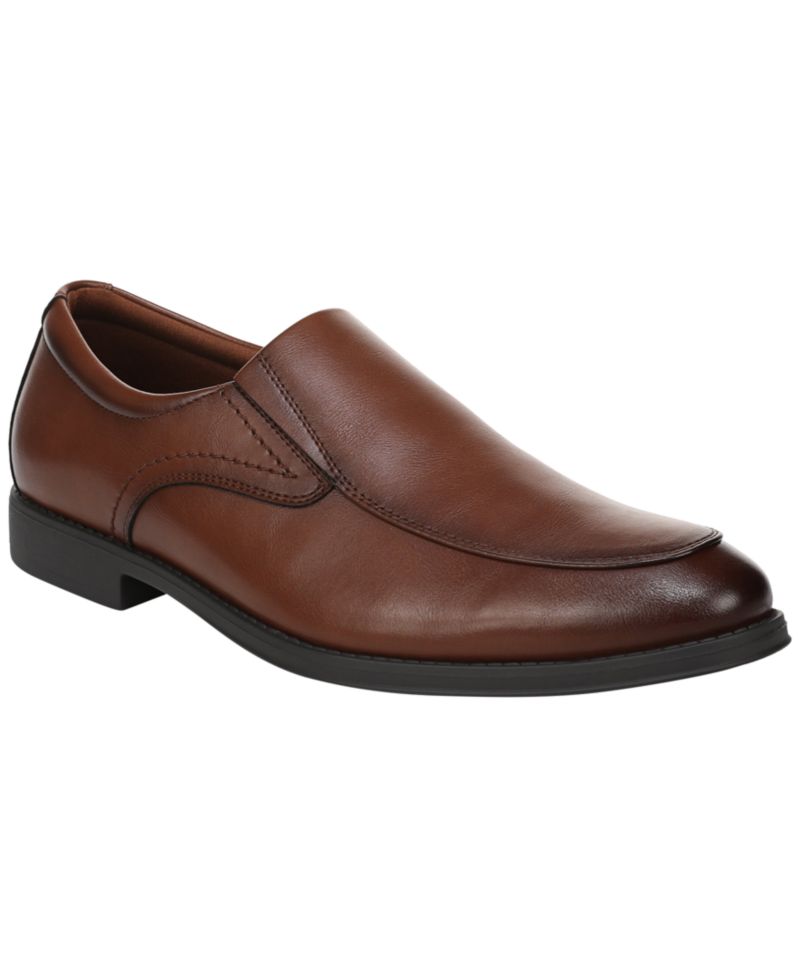 Men's Stuart Round-Toe Faux Leather Loafers