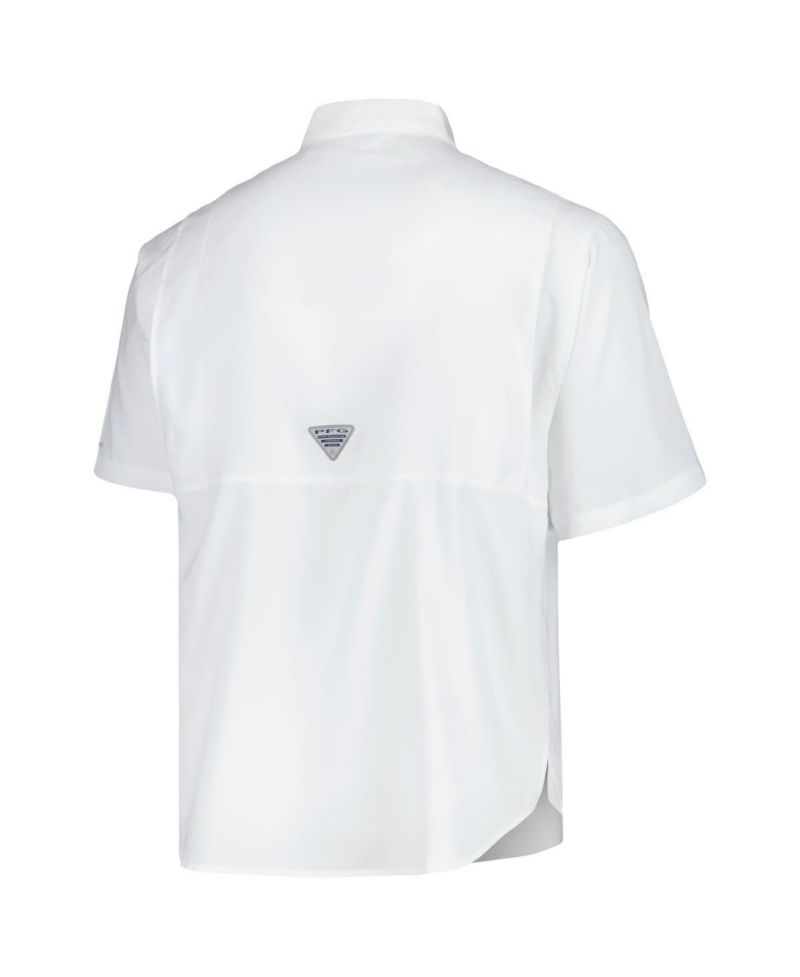 Men's White San Diego Padres Tamiami Omni-Shade Button-Down Shirt