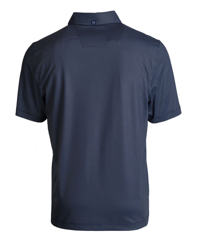 Men's Cutter and Buck Pike Eco Symmetry Print Stretch Recycled Polo