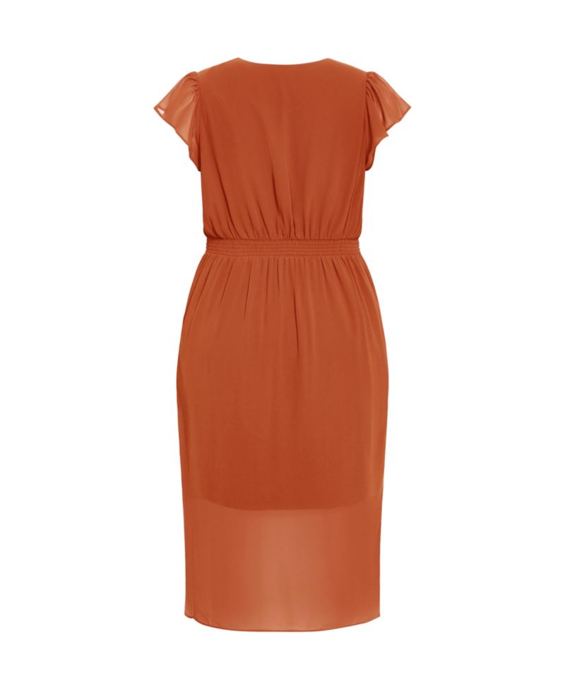 Women's Plus Size Wrap Swing Dress
