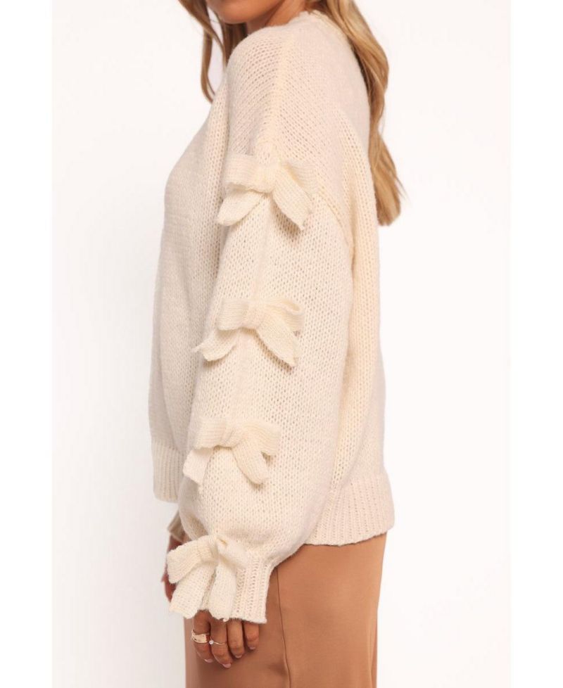 Women's Lover Tie-Sleeve Crewneck Sweater