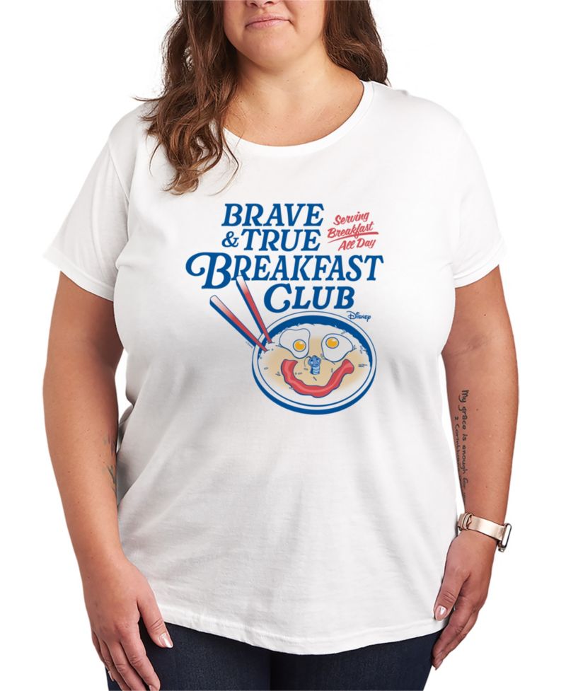 Plus Size Disney Princess Brave and True Breakfast Club Short-Sleeve Graphic T-Shirt