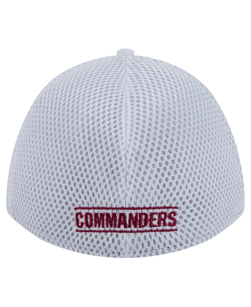 Men's White/Burgundy Washington Commanders Dash 39THIRTY Flex Hat