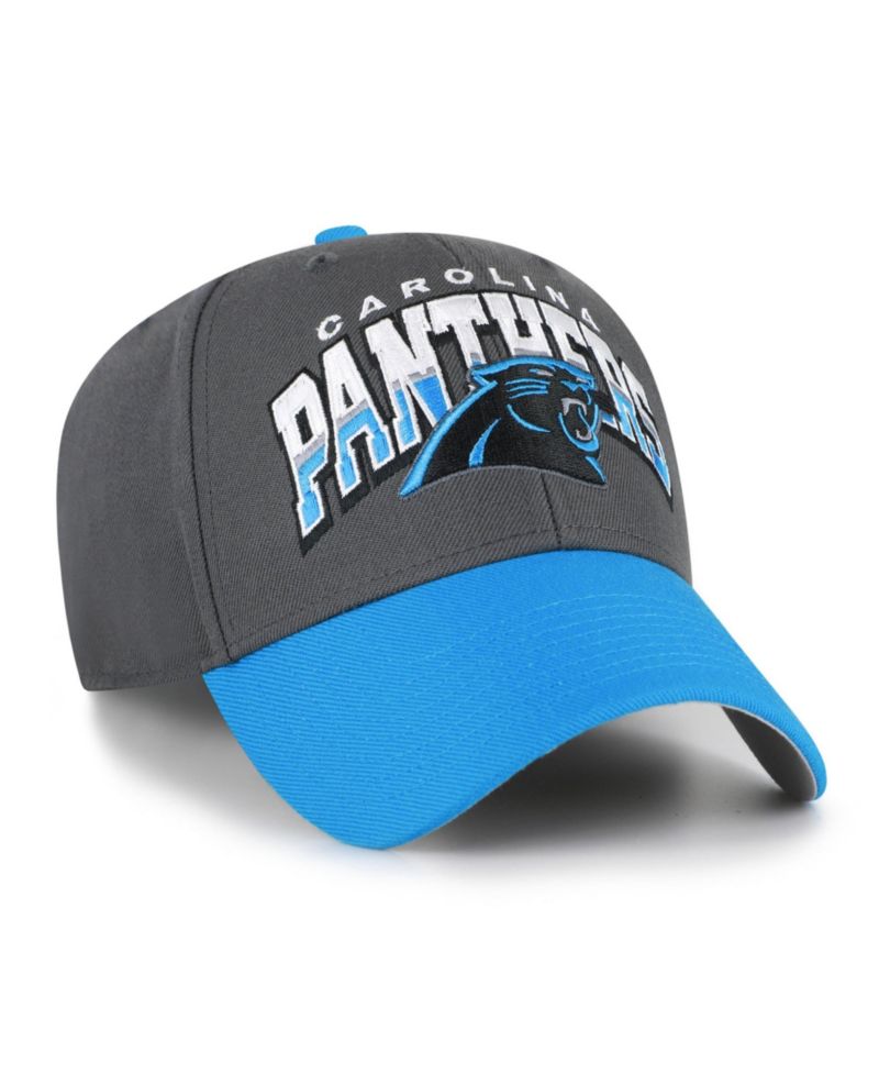 Men's '47 Charcoal Carolina Panthers Split Block MVP Adjustable Hat