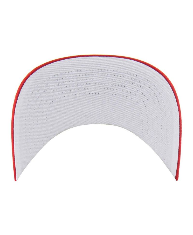 Men's White/Red Talladega Superspeedway Diamond Cut Hitch Adjustable Hat