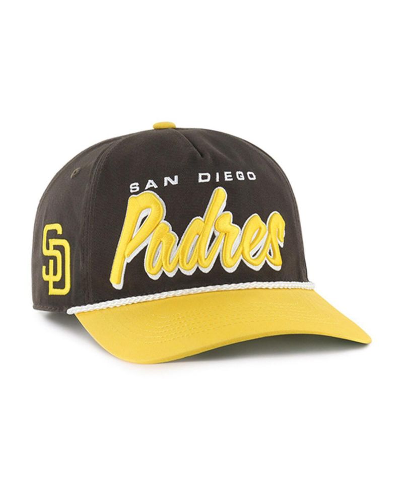 Men's Brown San Diego Padres Drop Shadow Rope Hitch Adjustable Hat