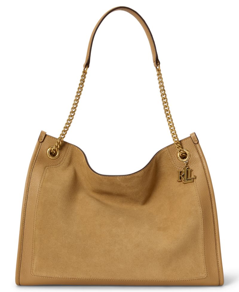 Bradley Suede Large Shopper Tote Bag