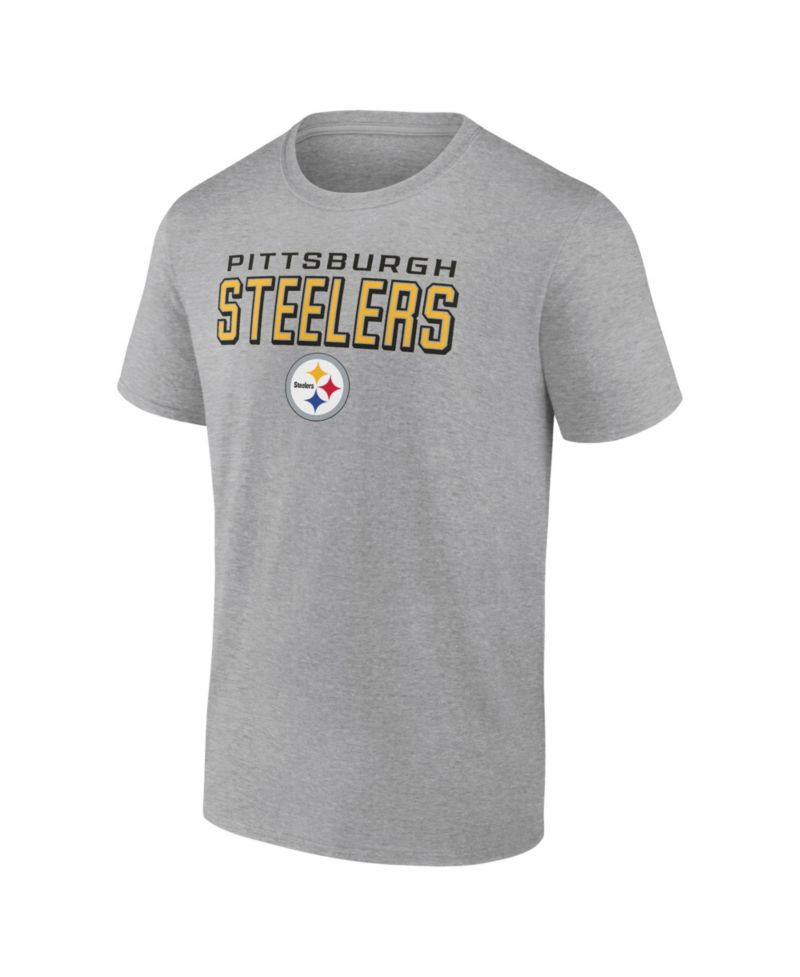 Men's Pittsburgh Steelers Swagger Screen-Print Graphics Crewneck T-Shirt