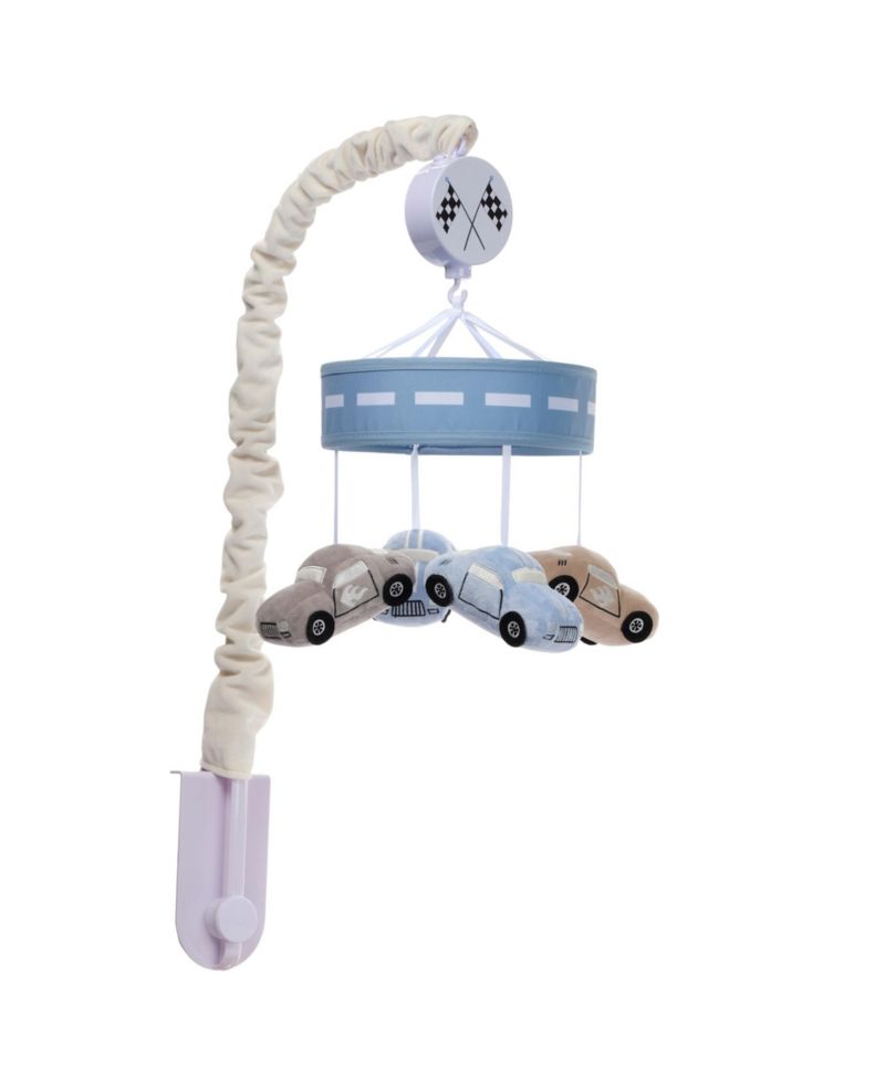 Lambs and Ivy Little Racer Musical Car/Transportation Baby Crib Mobile Soother Toy