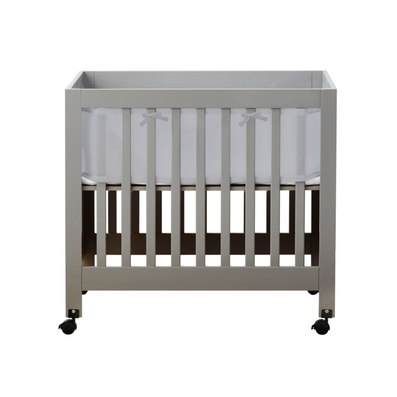 Breathable Mesh Liner for Mini Cribs, Classic 3mm Mesh (Size 4M Covers 4 Sides, Mini Cribs Only)