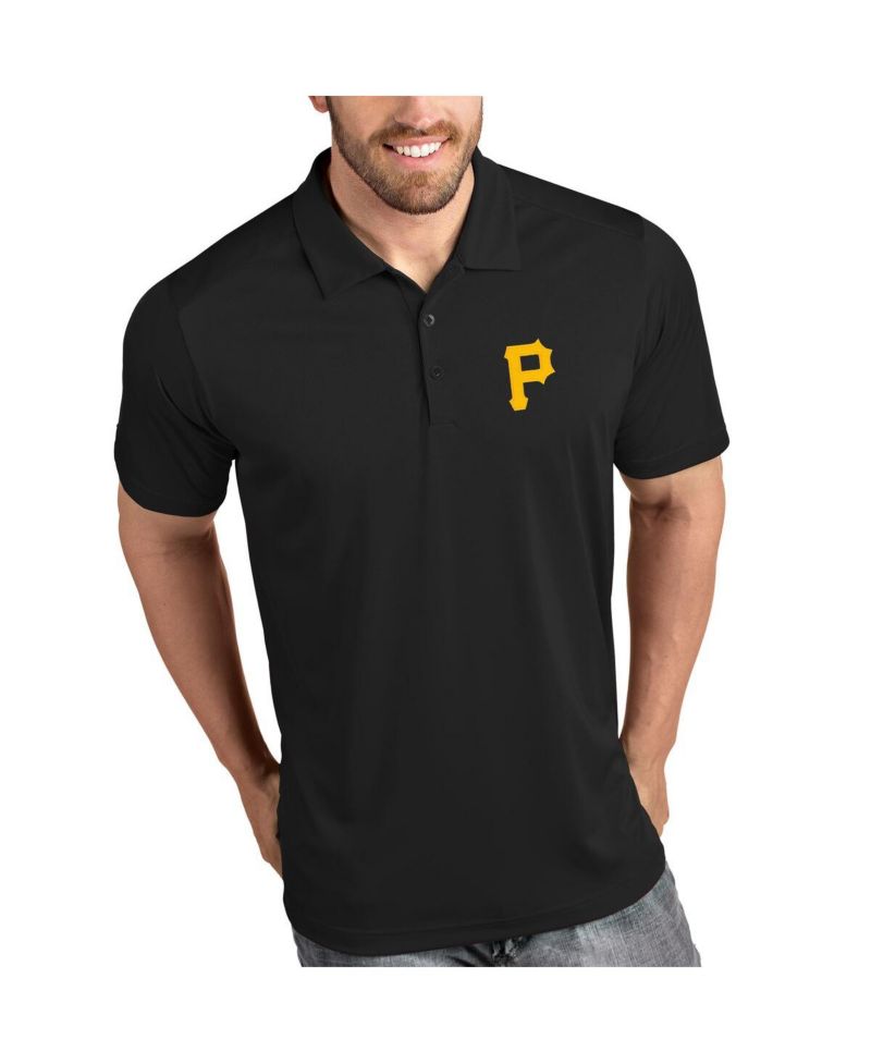 Men's Black Pittsburgh Pirates Tribute Polo