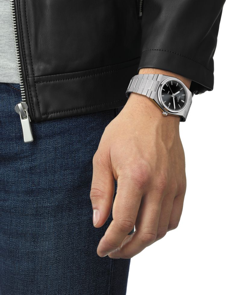 Men's Swiss PRX Stainless Steel Bracelet Watch 40mm