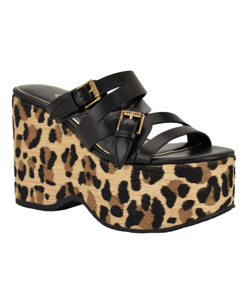 Women's Nailah Strappy High Platform Wedge Sandals