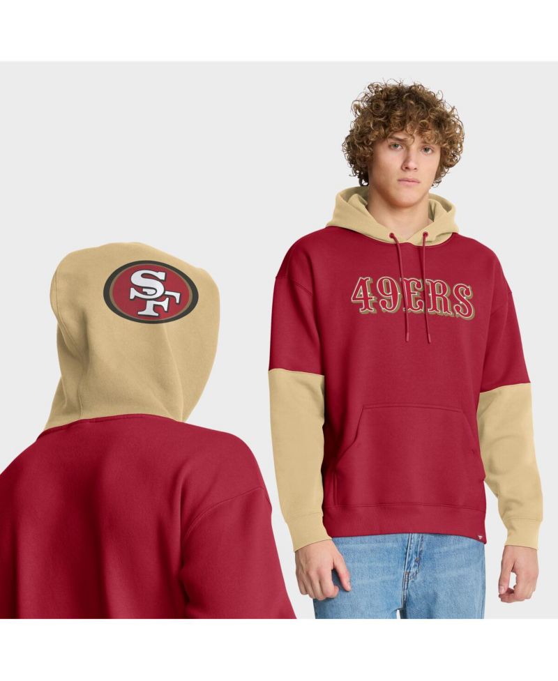 Men's Scarlet San Francisco 49ers Helmet Pullover Hoodie