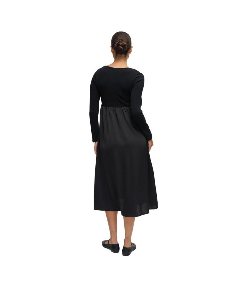 Maternity Ingrid + Isabel Mix Media Midi Dress
