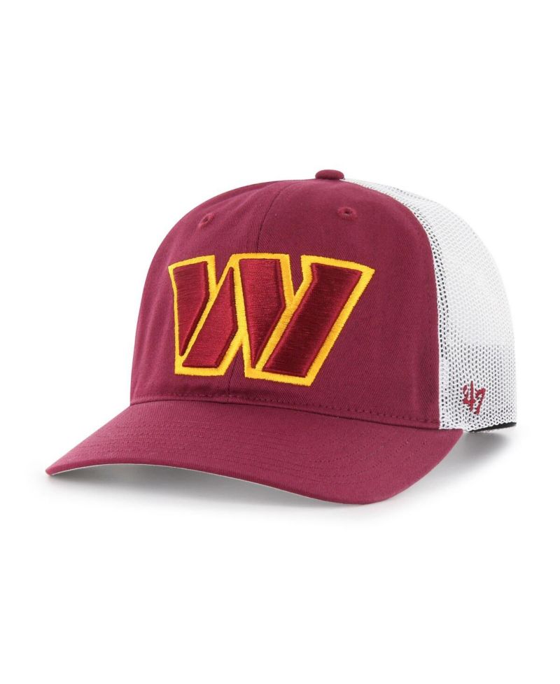 Men's Burgundy Washington Commanders Unstructured Trucker Adjustable Hat