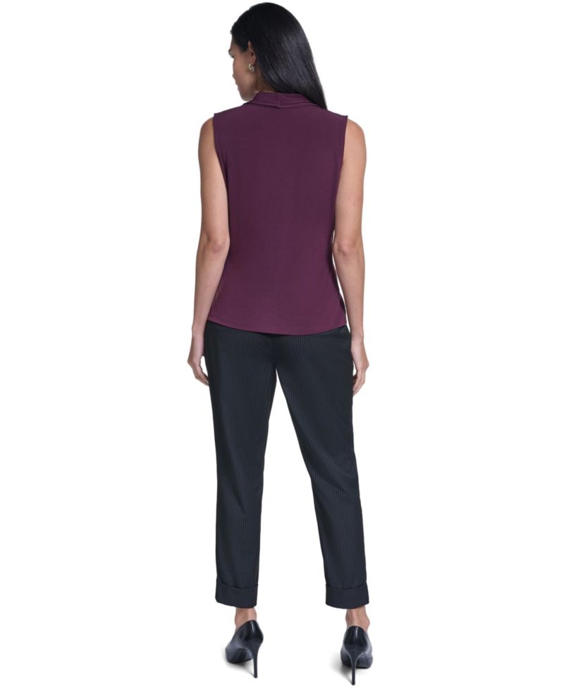 Women's Sleeveless V-Neck Blouse