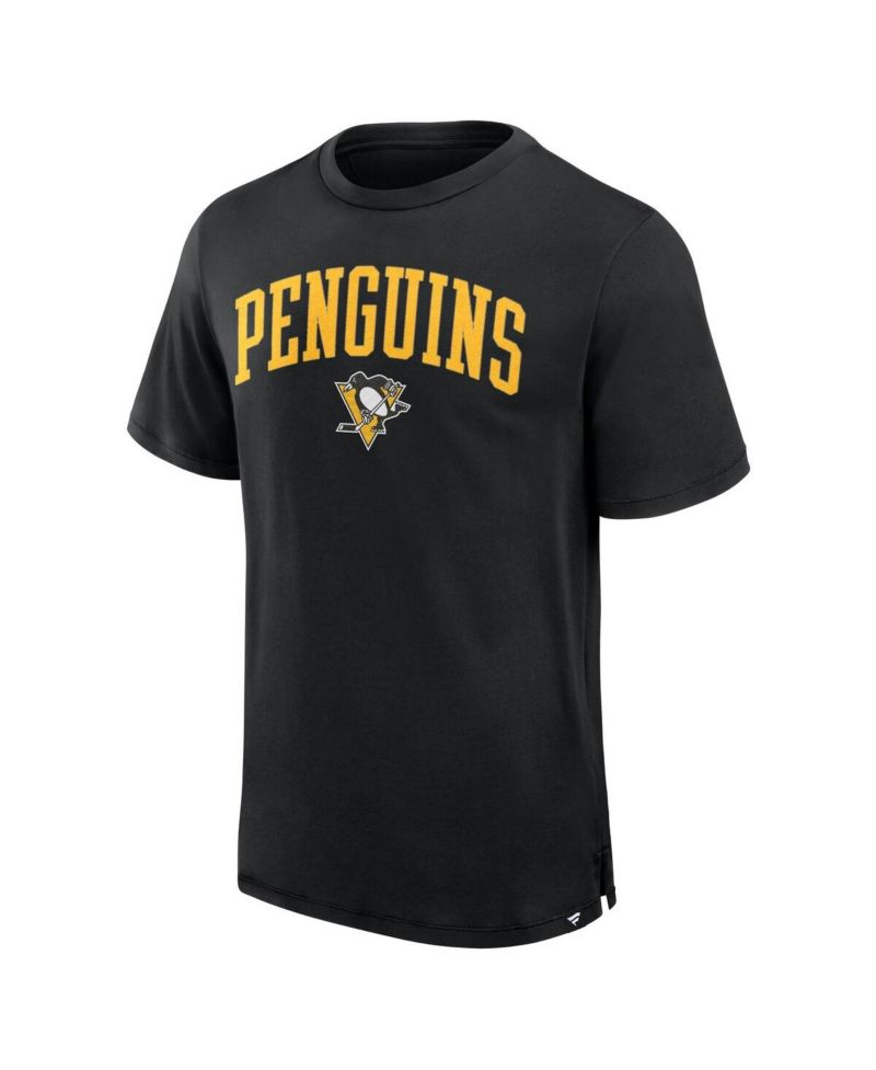 Men's Black Pittsburgh Penguins Elevated Pima T-Shirt