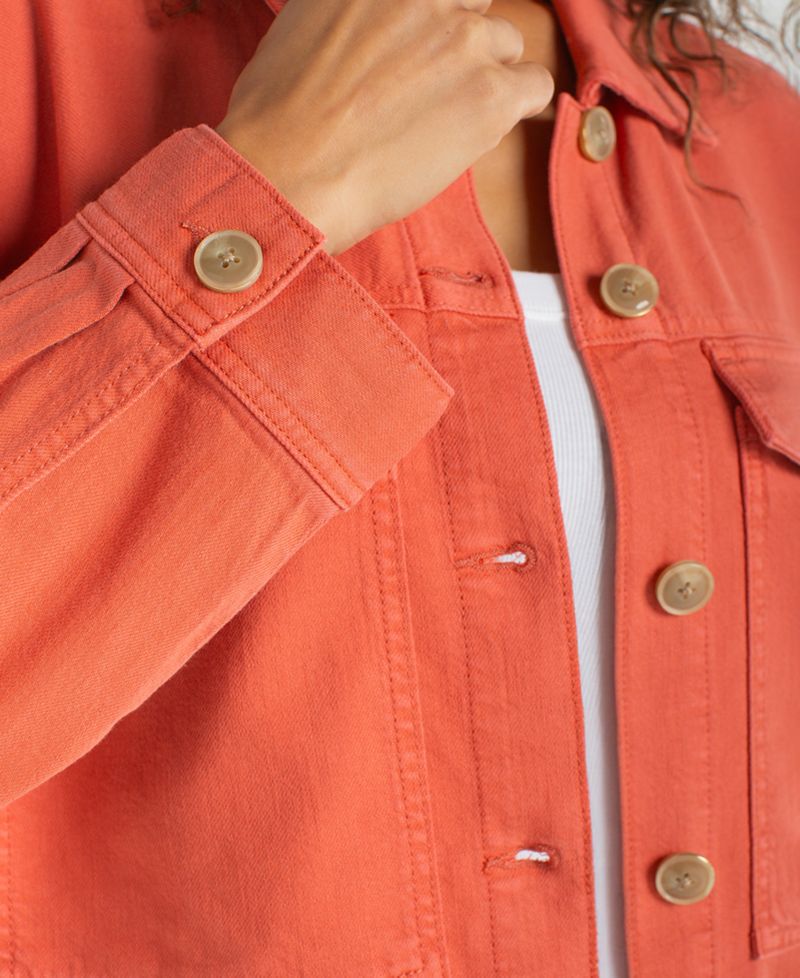 Women's Cropped Oversized Denim Jacket