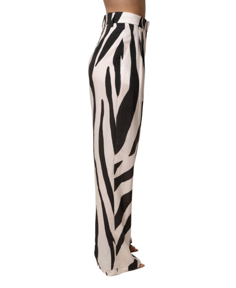 Women's Essential Flow High-Waisted Pleated Wide-Leg Trousers