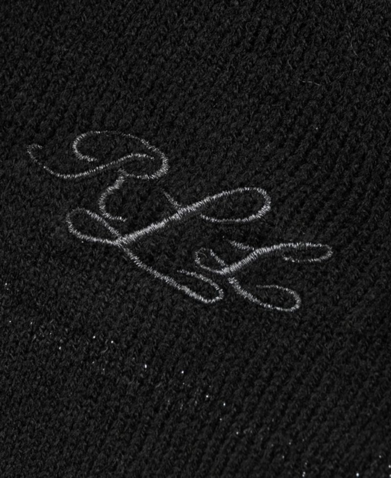 Script Logo Shine Border Ruana