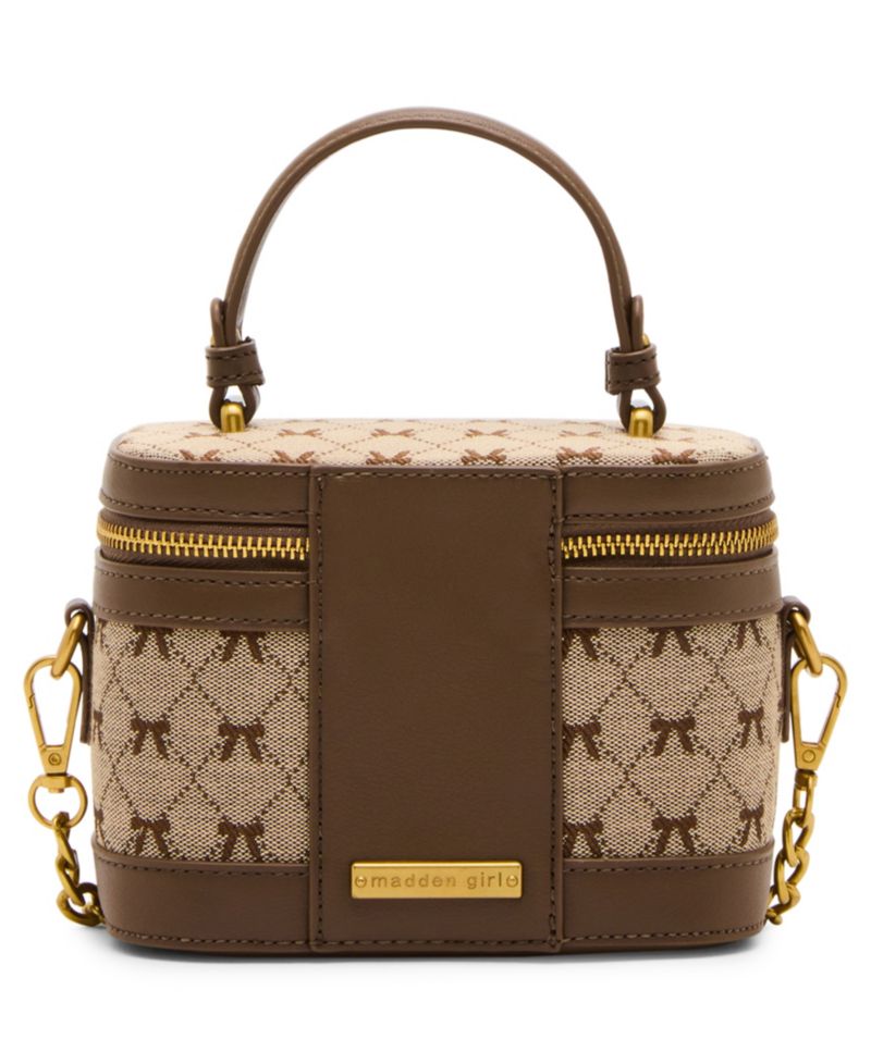 Bow Jacquard Small Adjustable Strap Crossbody Handbag