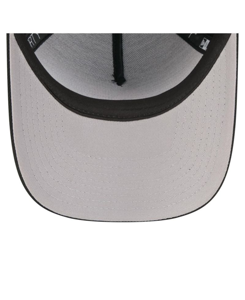 Big Boys and Girls Black New York Mets Cooperstown Logo 9FORTY A-Frame Adjustable Hat