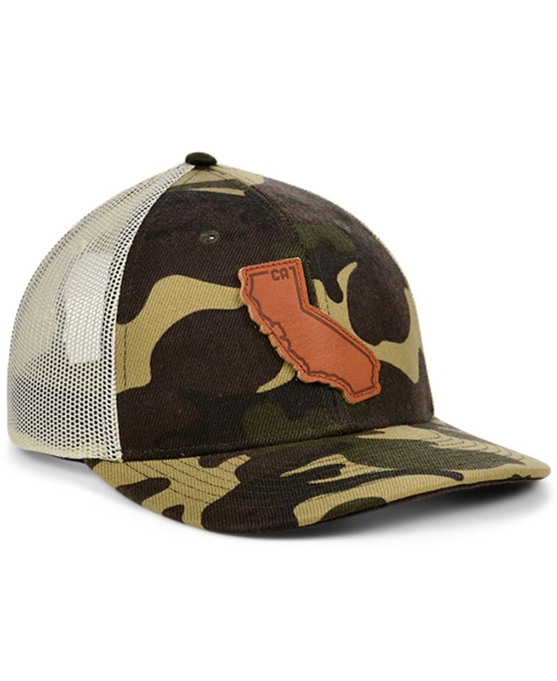 Local Crowns CALIFORNIA Woodland State Patch Curved Trucker Cap