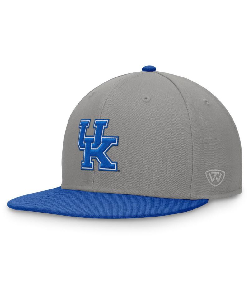 Men's Gray/Royal Kentucky Wildcats Rally Two-Tone Fitted Hat
