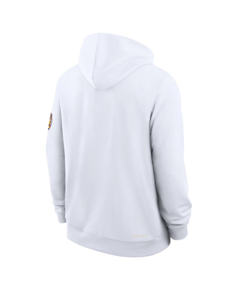 Men's White LSU Tigers 2026 Sideline Standard Issue Dri-FIT Hoodie