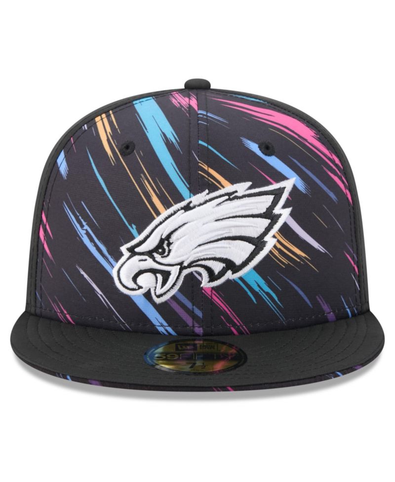 Men's Black Philadelphia Eagles 2026 NFL Cruical Catch 59FIFTY Fitted Hat