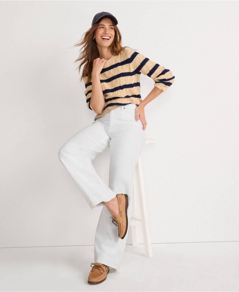 Petite High Rise Wide Leg Denim Jeans